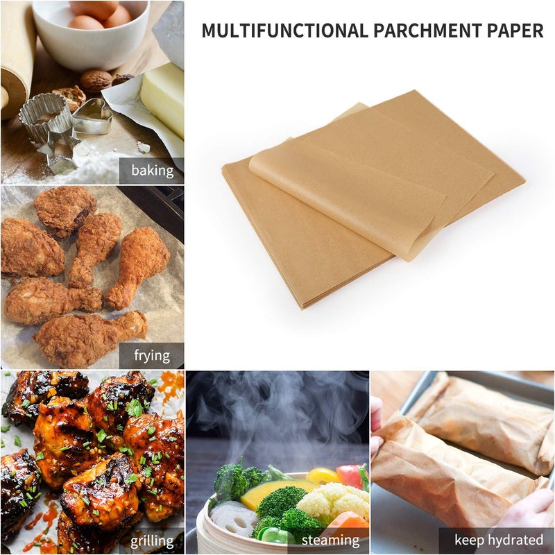 Comfylife 200 Parchment Sheets - No Curl, No Tear, No Burn Baking Paper (16 x 12 inch) Precut, Unbleached Parchment Paper for Baking & Cooking - Image 4